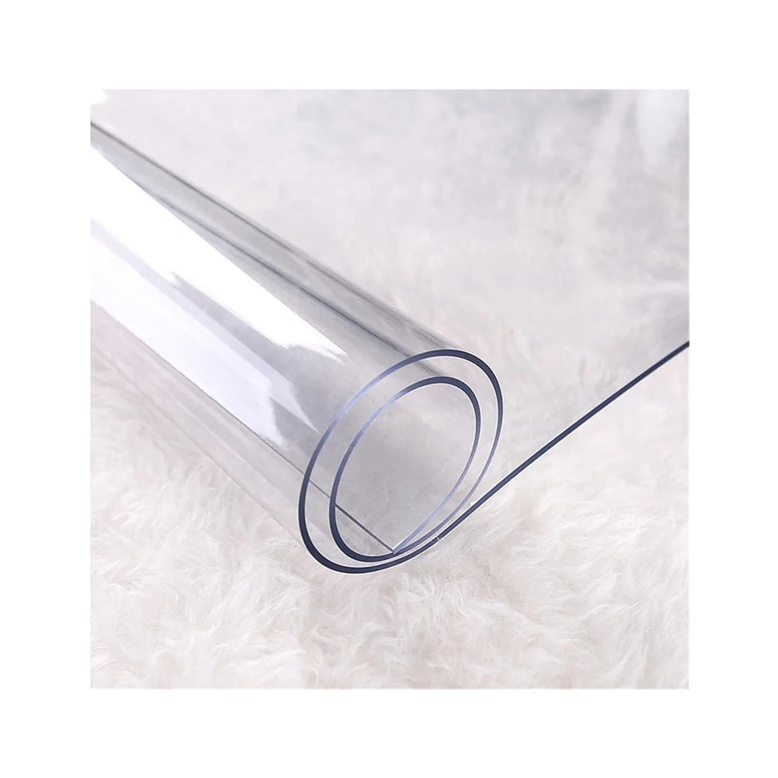 ZFIHAV 1pcs Pvc Transparent Table Cloth Waterproof Cover For Rectangular for Tables(60X240CM)