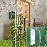 5. Einfach Zu Installieren : Starker Rohrdorn für Rosenkletterpflanzen ist einfach zu installieren. Sie müssen nur die Eisenrohre der Reihe nach anschließen und mit Schrauben festziehen. Sie können eine Seite des Bogens direkt in den Boden einführen oder in den Pflanzkasten einführen und die andere Seite an der Wand befestigen. Passen Sie die Anpassung an die jeweilige Situation an.
