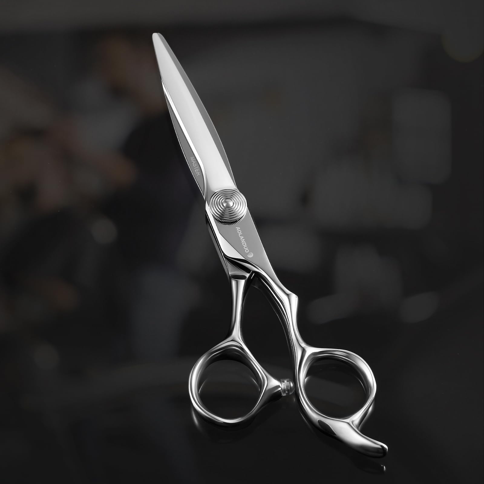 6" Haarschneideschere-Super SCHARF/Offset Design mit japanischen VG10 Kobalt Edelstahl Haarschere für Friseure & Salon Stylisten.
