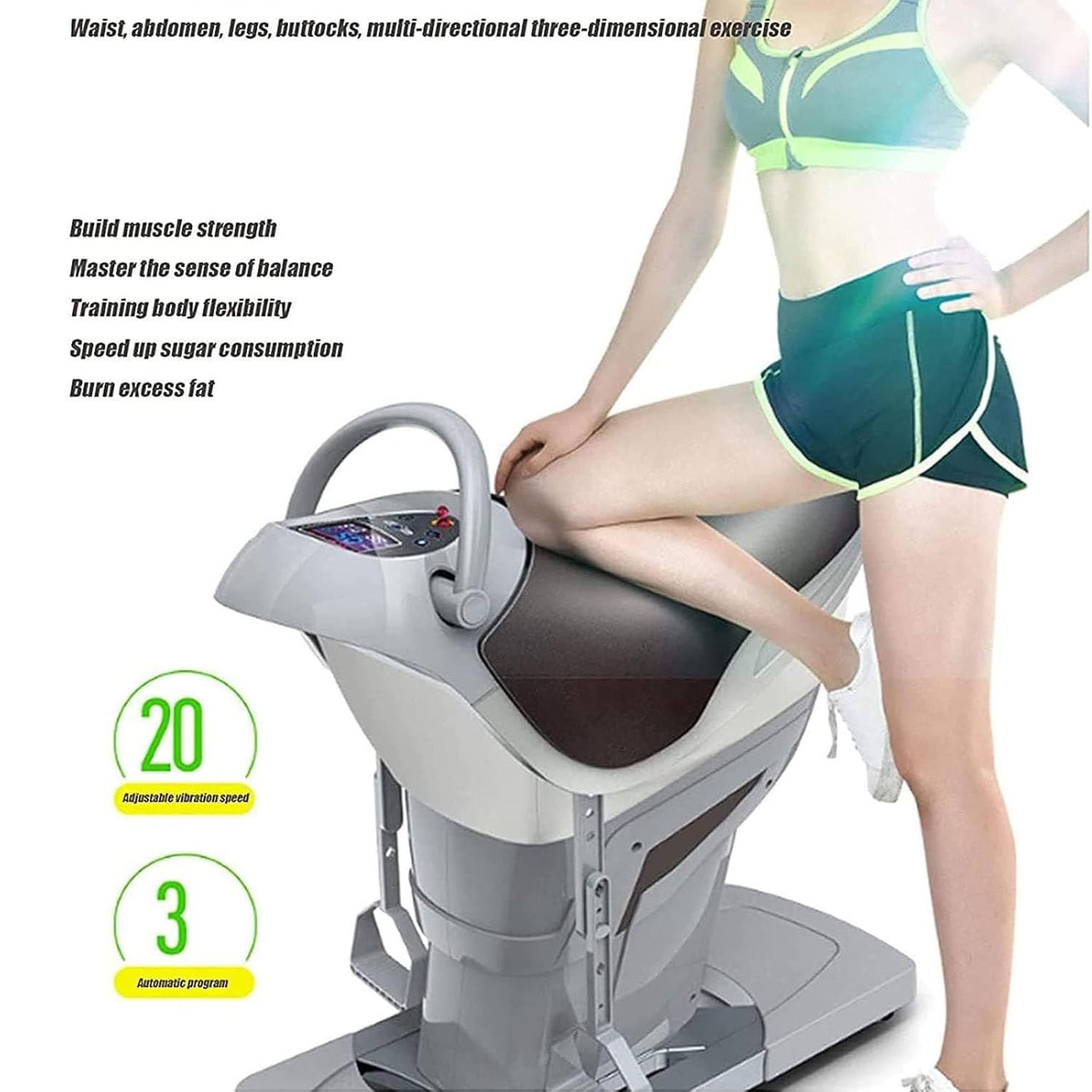 Equitazione addominale macchina elettrica fitness attrezzature con interruttore di sicurezza per allenamento di base e bruciare i grassi della pancia