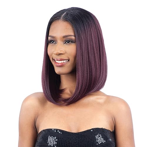 Peluca sintética de FreeTress 1B Off Negro