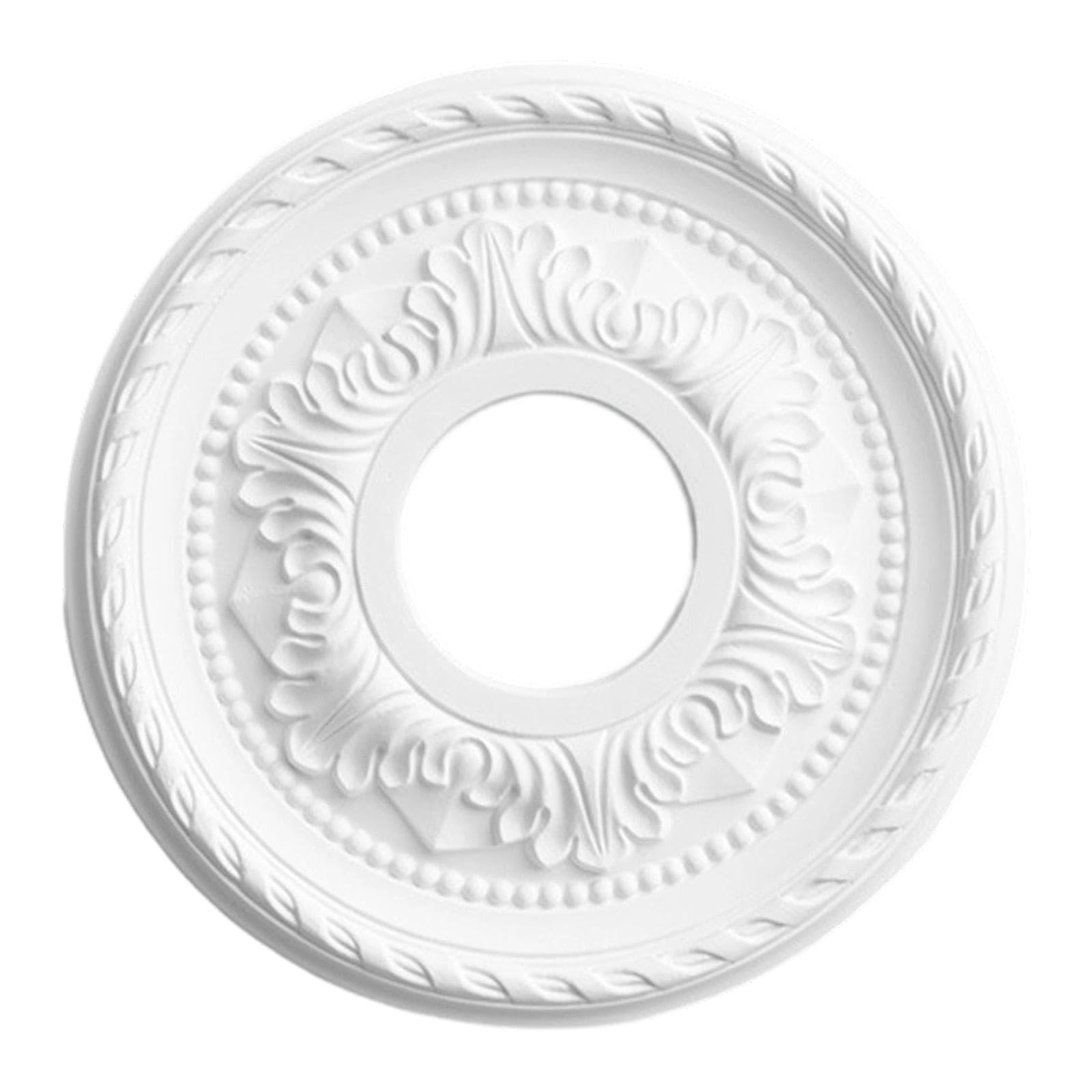 Rosone Da Soffitto in Poliuretano per Lampade, Placca Decorativa per Biblioteche, Camere Da Letto, Ristoranti, Hotel, Diametro 31 cm