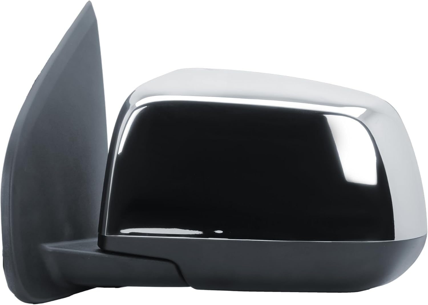 Driver Left Side Door Mirror Power Heated Manual Folding with Chrome Back Cover for Chevrolet Colorado GMC Canyon from 2017 to 2022