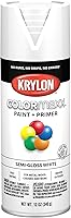 Vista 24 de Krylon K05562007 COLORmaxx Acabado transparente acrílico para uso en interiores y exteriores, color cristal satinado, 11 onzas (paquete de 1)