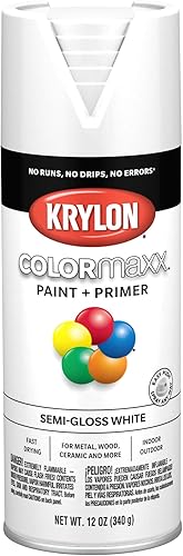 Vista 408 de Krylon - Pintura y primer en aerosol COLORmaxx K05511007, 12 onzas, rojo cereza brillante Cherry Red