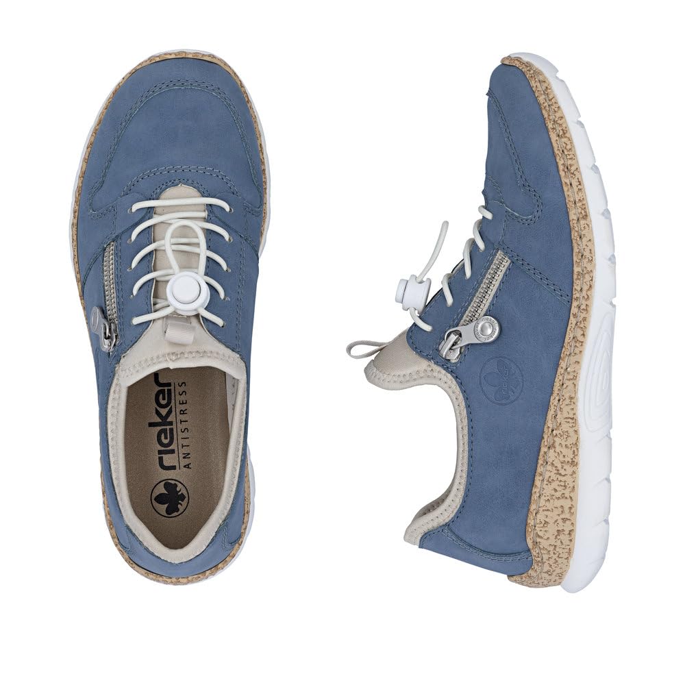 Rieker Damen Slip-On Sneaker N42G0, Frauen Halbschuhe