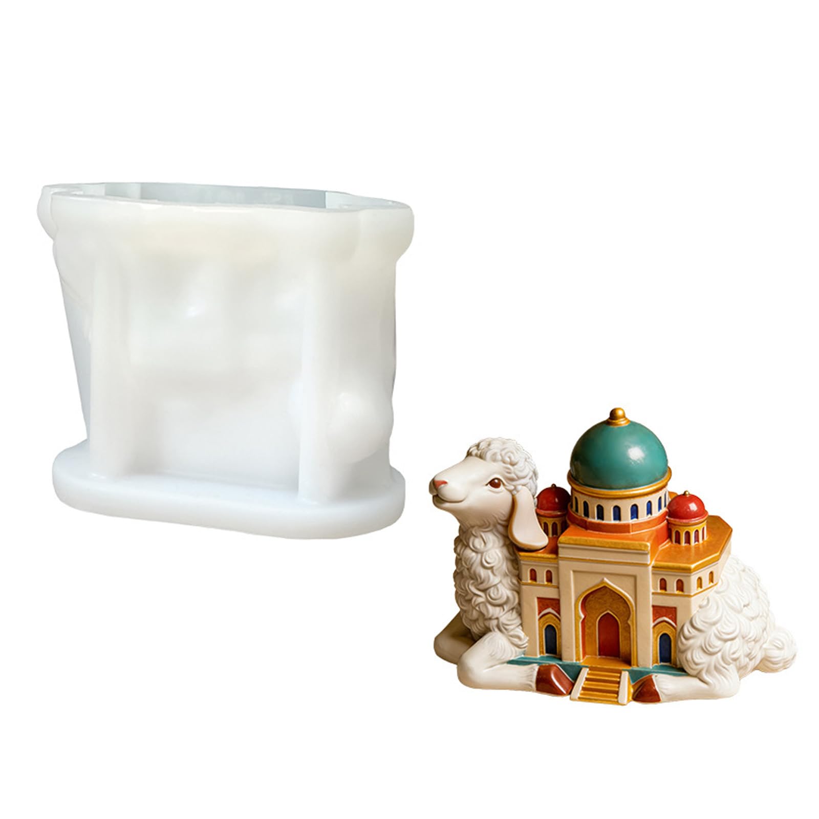 OSNIYAW Creative Sheep and Camels House Silicone for and Resin Art Projects Craft Supplies
