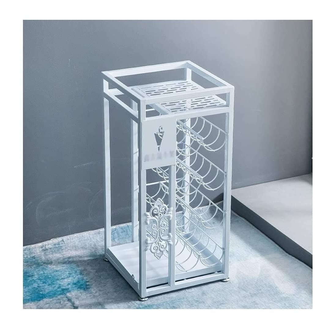 HYLYGFH Multi Layer Iron Umbrella Holder Stand for Indoor Hallway Entryway Office Creative Storage Rack nizer for Umbrellas (Black)