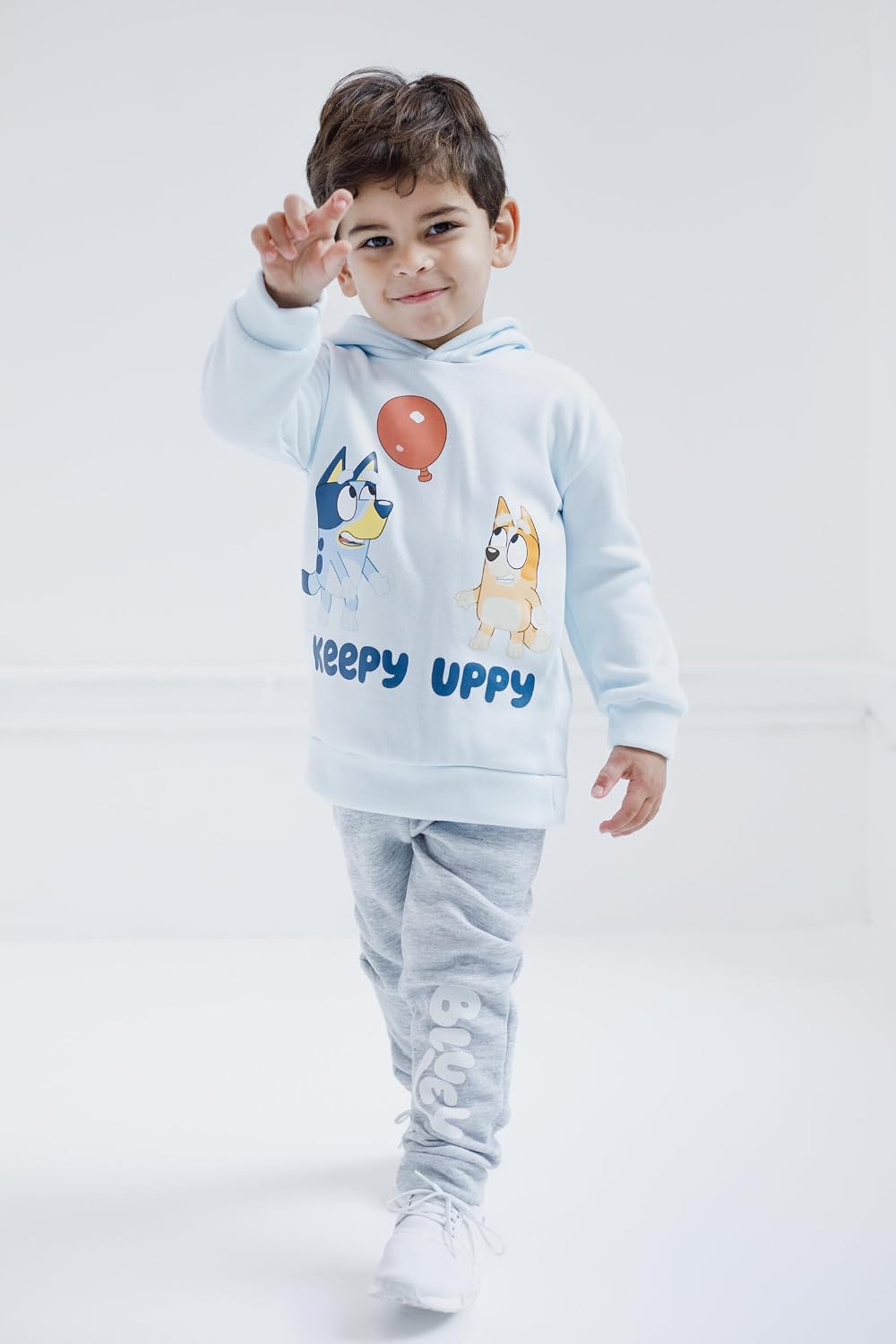 Bluey Fleece Pullover Hoodie and Pants Outfit Set Toddler to Little Kid Sizes (2T - 7-8)