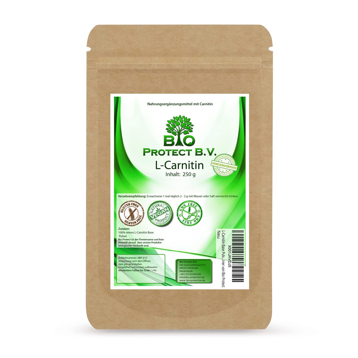 l carnitin bio Bio Protect L-Carnitine Base Powder 250 g No Additives : Amazon.de: Health  & Personal Care