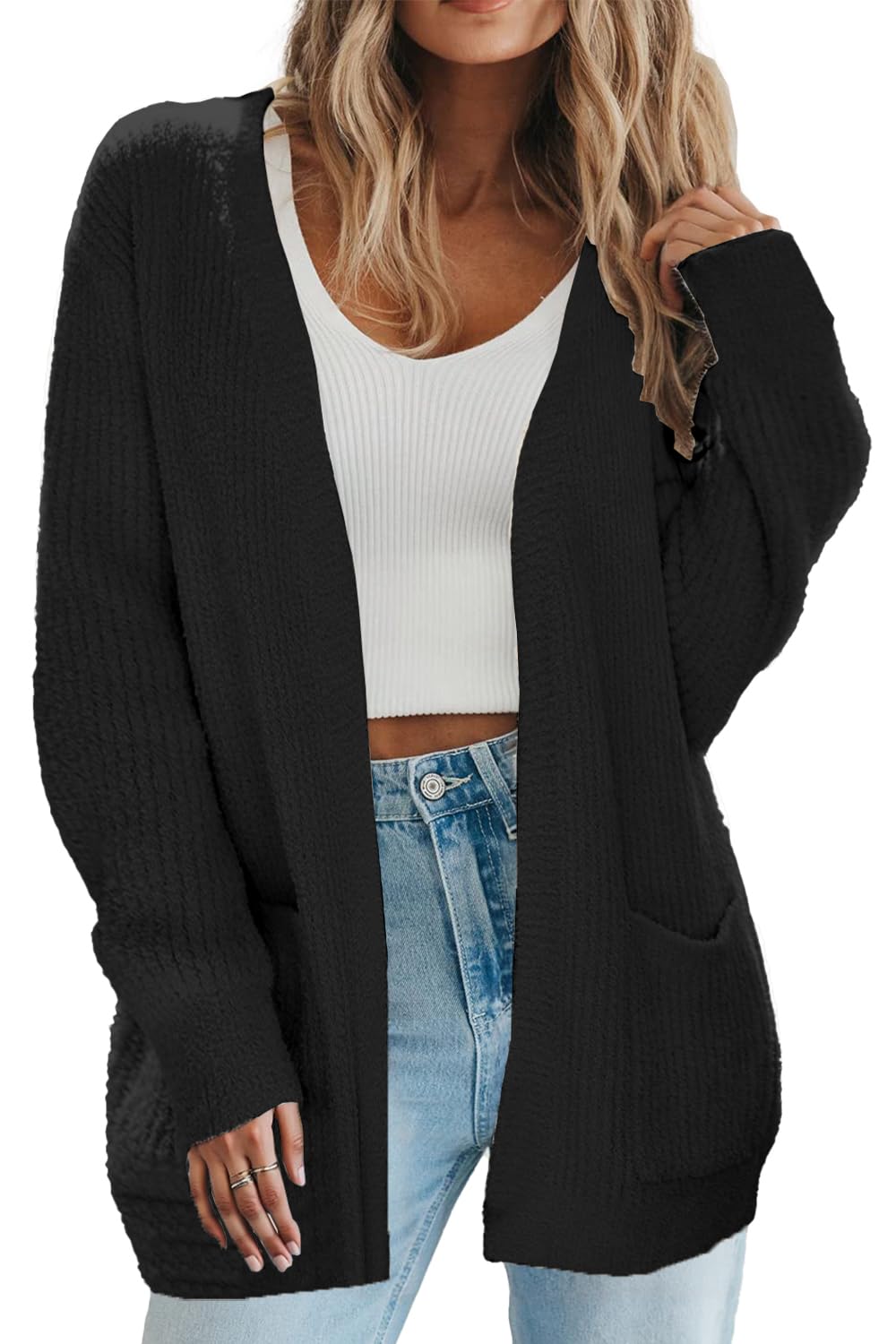 Trendy Cardigans for Women Chunky Oversized Lightweight Knit Cardigan Sweaters Perfect for Fall Fashion