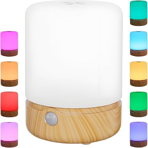 Luz nocturna, lámpara con sensor táctil de toque, lámpara de mesita de noche para niños, dormitorio, mesita de noche, guardería, pequeña, portátil,