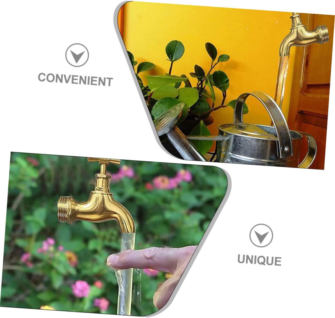 2 Sets Fountain Faucet Courtyard Decor Watering Fountain Invisible Faucet Floating Spout Garden Decor Watering Can Flow Device Ornament Outdoor Acrylic Tube Plastic image 3