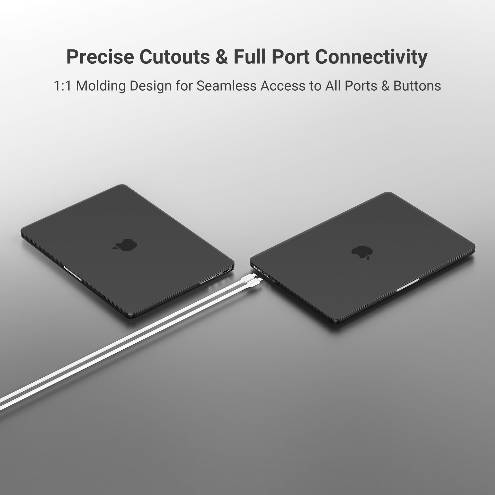 MOSISO Custodia Compatibile con MacBook Pro 14 Cover 2025 2024 2023-2021 M5 A3434 M4 A3112 A3185 A3401 M3 A2918 A2992 M2 A2779 M1 A2442, Rigida Case&Copritastiera&Pellicola&Borsa, Nero