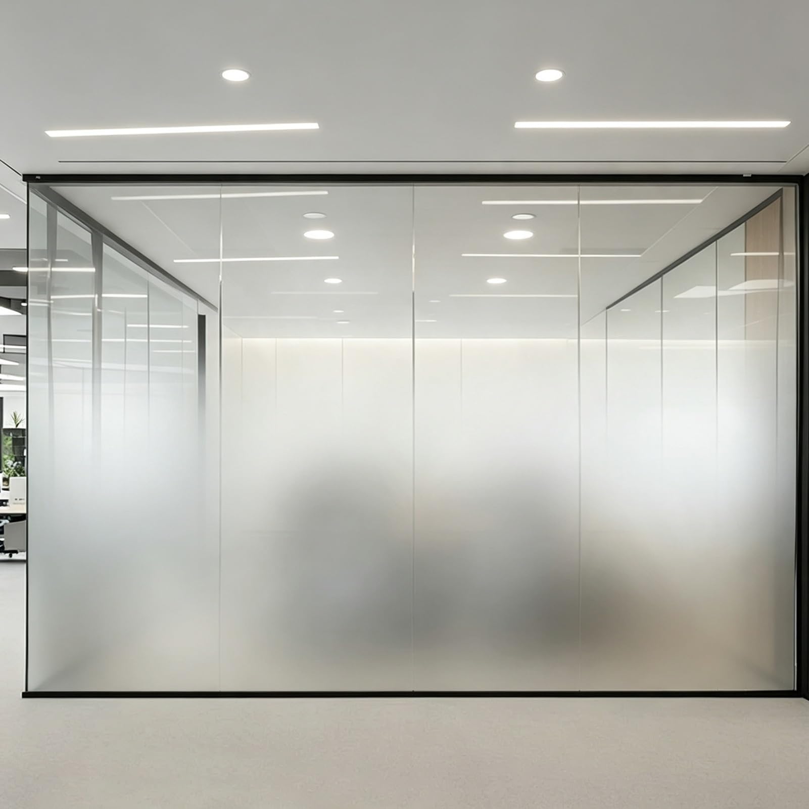 Vinilo Ventana Privacidad Lámina Adhesiva Esmerilada para Ventanas | Unidireccional Adhesivo de Privacidad con Degradado para Oficinas, Lámina Adhesiva Removible para Vidrio, 152 cm de Alto