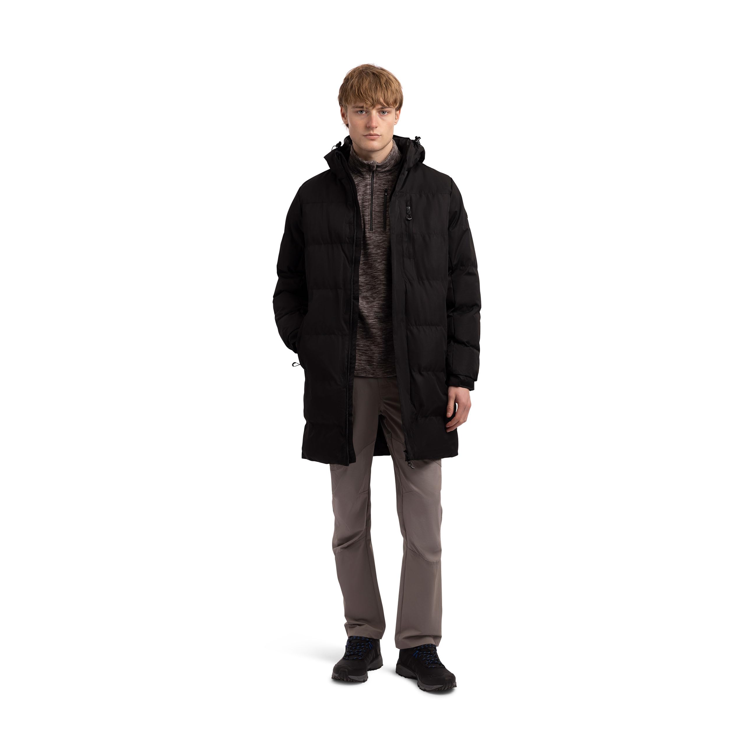 Trespass Men's Black Casual Coat Clipster In Size - M