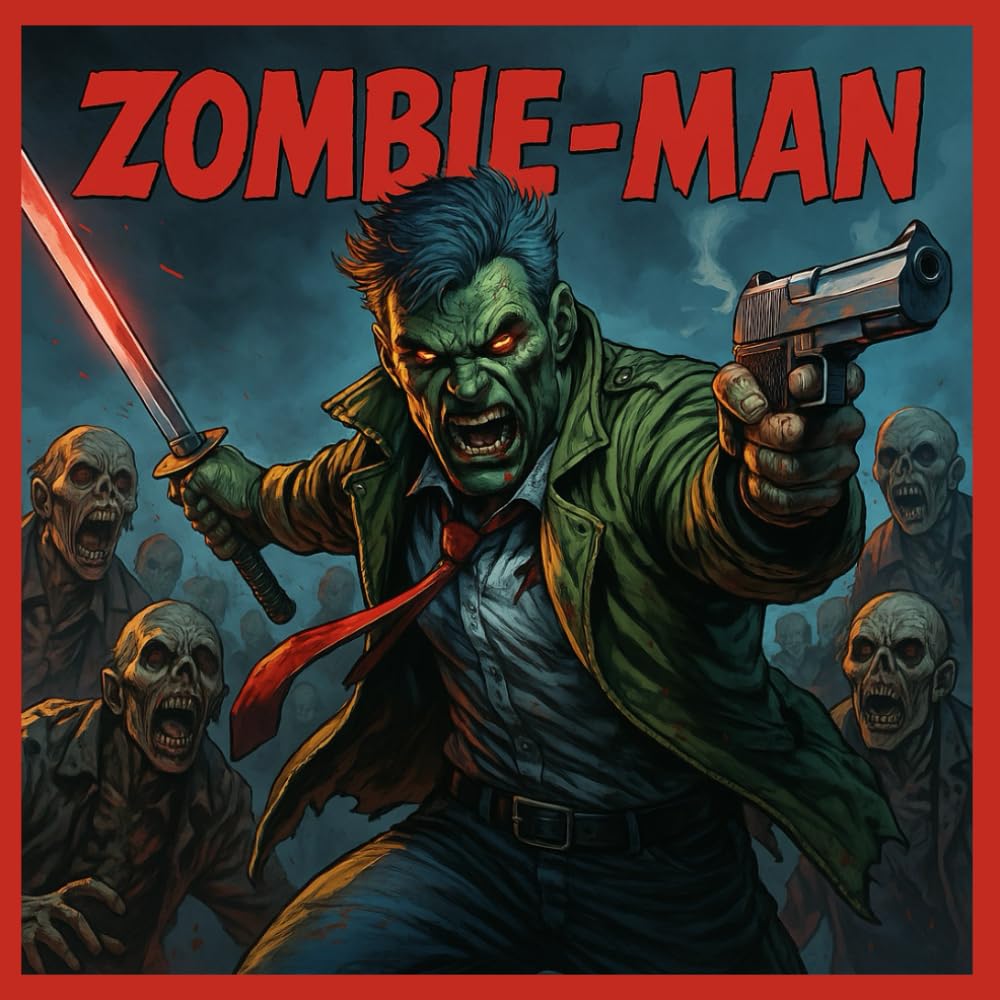 ZOMBIE-MAN: Adult Coloring Book For Morbid Fun: Relax and Unwind by Coloring the Zombie Apocalypse!