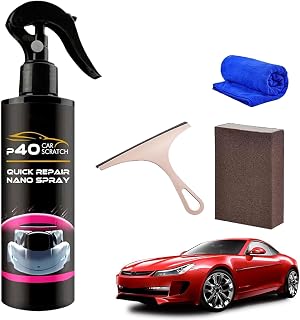P40 Car Scratch Quick Repair Nano Spray, Nano Car Scratch Remover, Auto Nano Ceramic Coating Polishing Spraying, Quick Paint Restoration, Long-Lasting Protection (1)