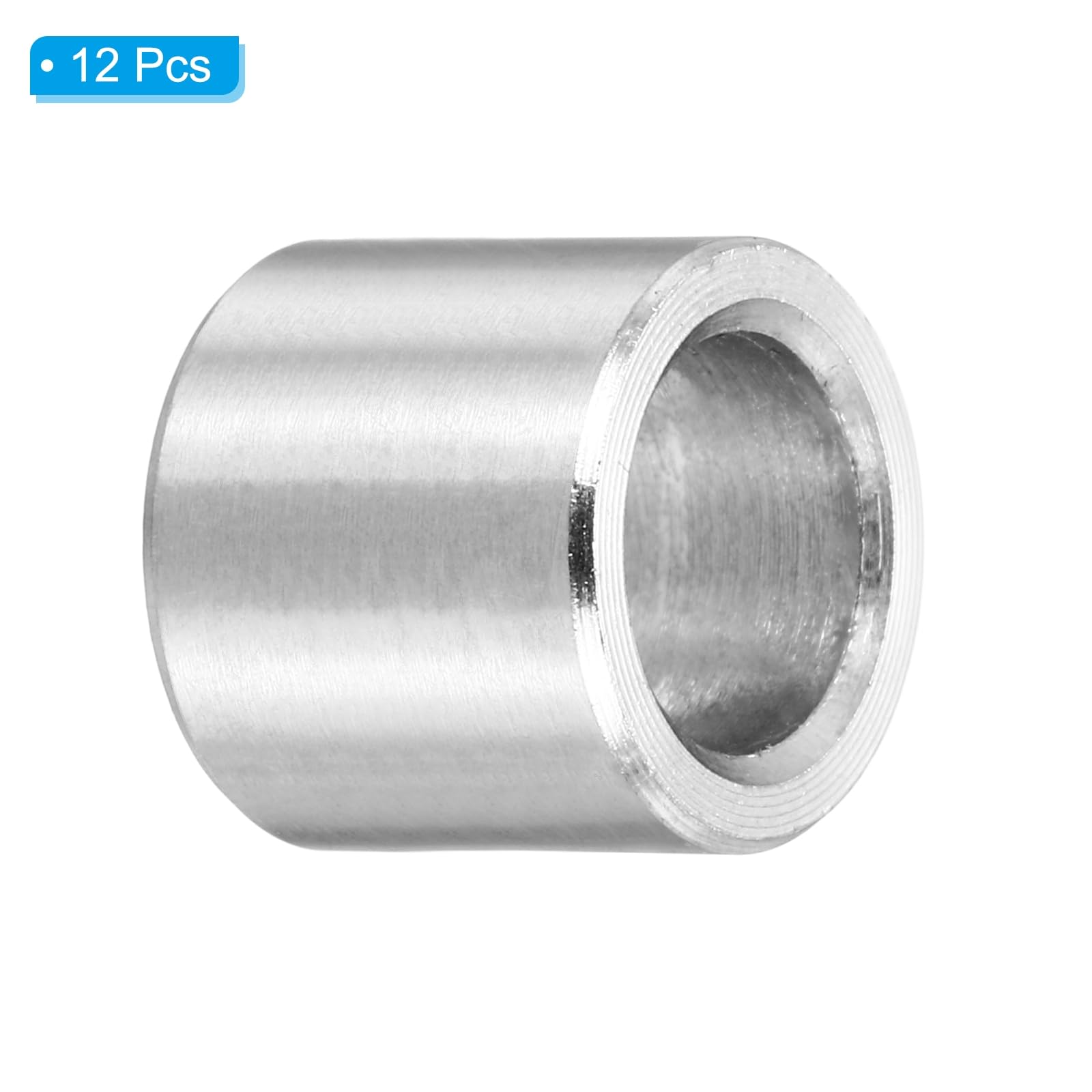 PATIKIL M8 Stainless Steel Spacers, 12Pcs Metal Spacer 8mm ID x 12mm OD x 10mm L Screws Standoff for 5/16" or M8 Screw - Image 3