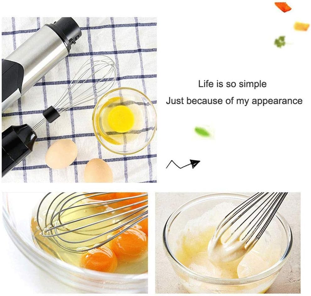 Egg Beater,Immersion Blender, 4-in-1 Hand Set Includes Food Chopper/Beater/Beaker,Stainless Steel Blade, 800W 2 - Speed, 600ml