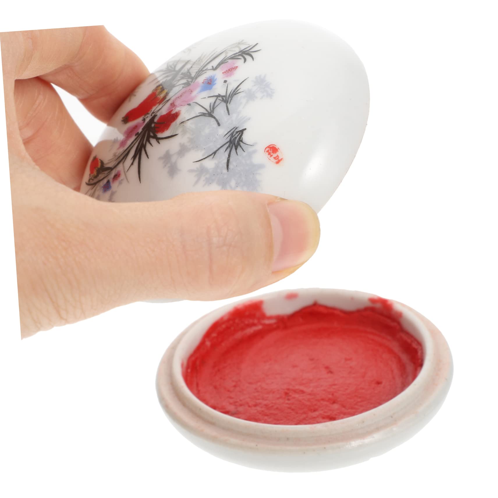STOBOK 4pezzi Tampone per Calligrafia Ceramica da Stile Cinese Multiuso e Riutilizzabile per Artisti e Studenti