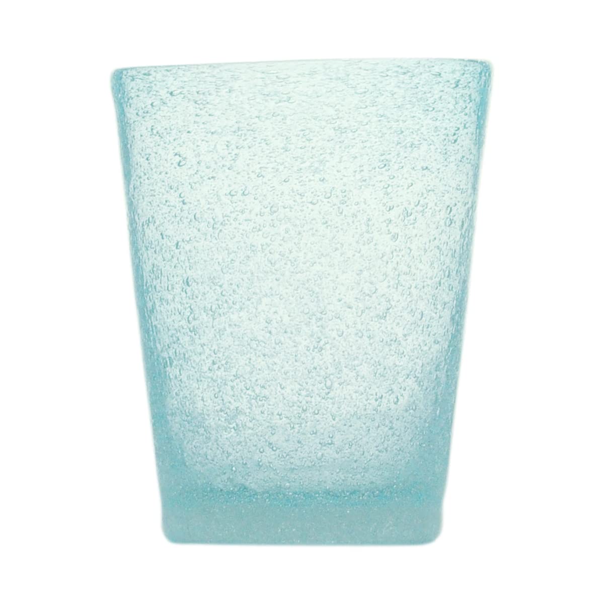 Memento Set 6 Bicchieri da Acqua in Vetro Colorato Fantasia Giada Cilindrica 310ml