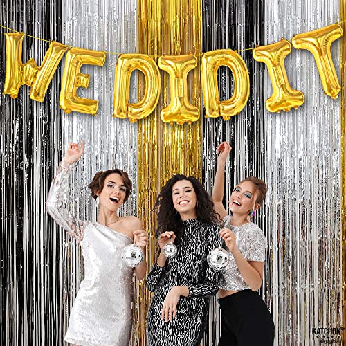 Image of Gold Graduation Decorations 2026-16 Inch, Gold We Did It Balloons | We Did It Banner | Graduation Balloons for We Did It Decorations, Class of 2026 Decorations, KatchOn