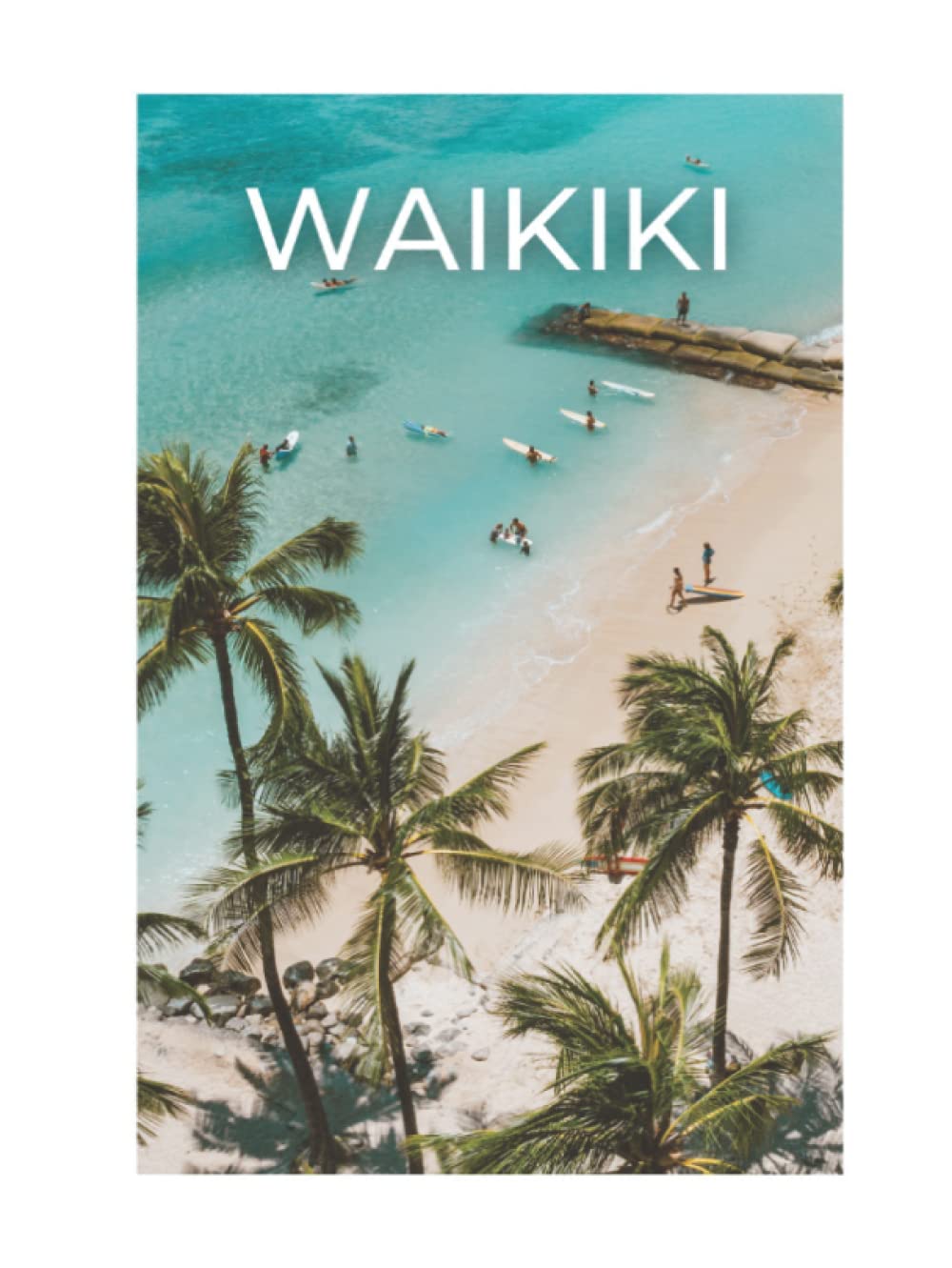 Livre factice Waikiki pour décoration de table basse et étagère style bord de mer