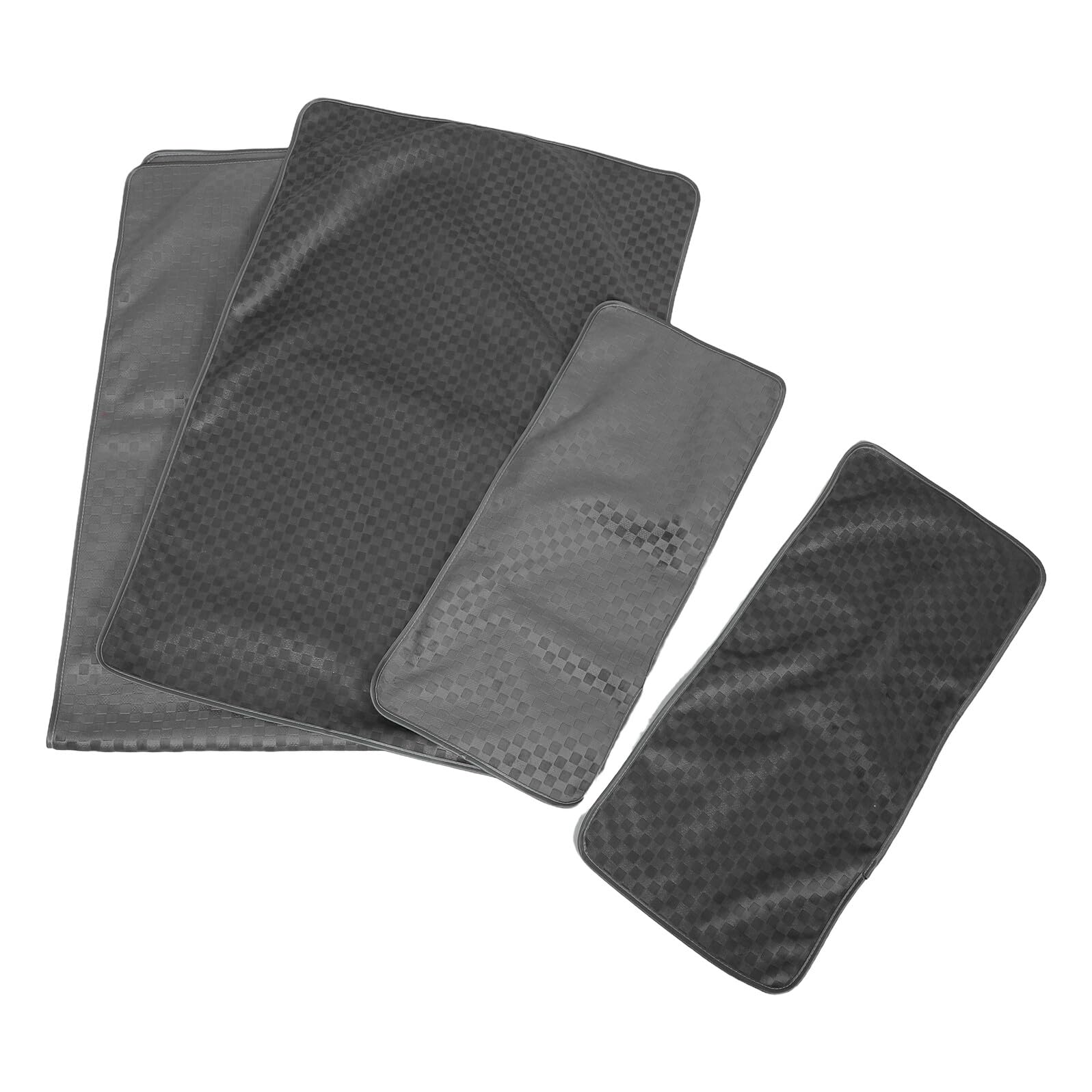 Housse de méridienne polaire carreaux gris protège canapé salon spa
