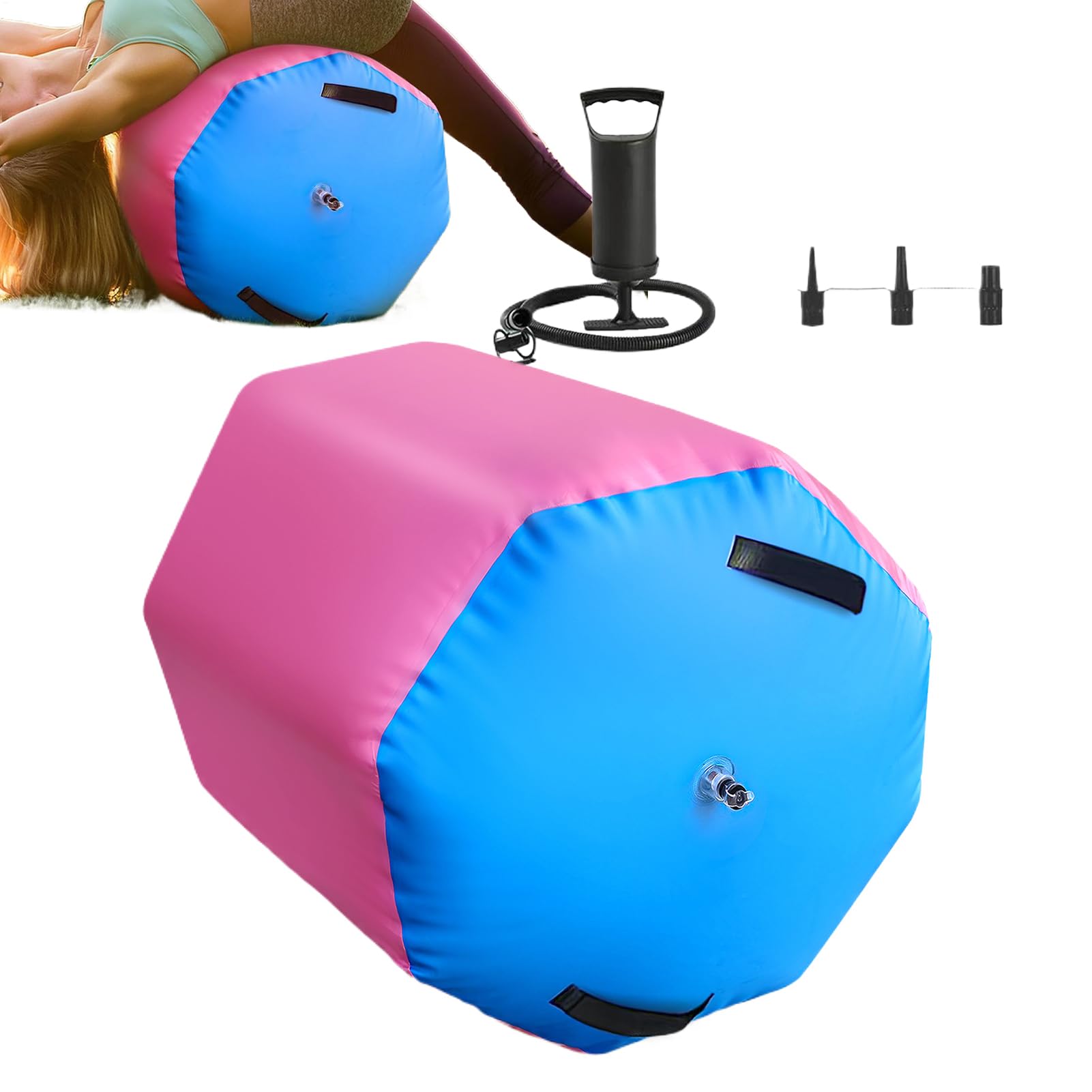 Dayysiuy Air Roller,Non-Slip Soft Trainer | Gymnastics Tumbling Equipment | for Fitness Training Home Yoga Gym Indoor Outdoor Practice Exercise