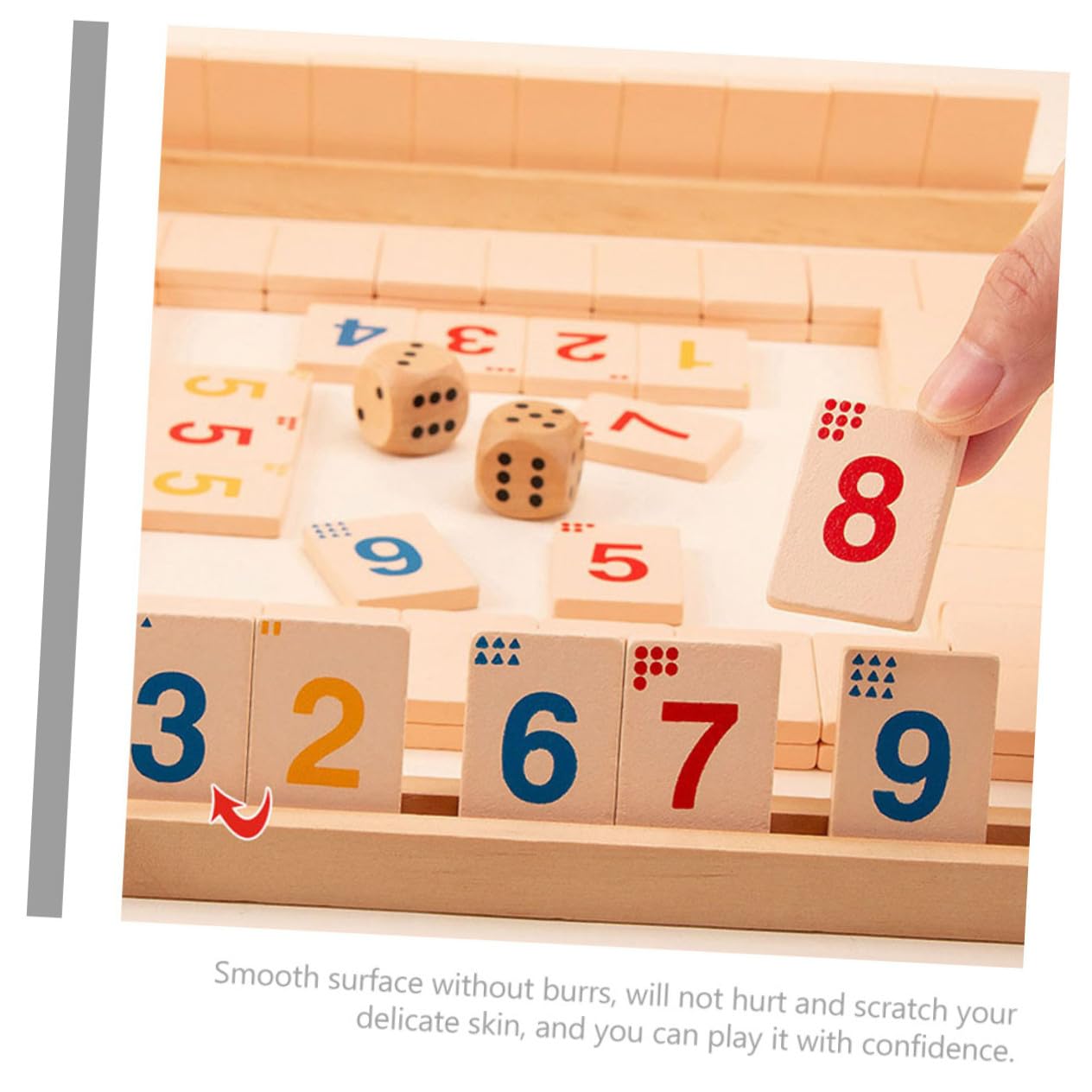 TOYANDONA Jeu de Société en Bois Fermez la Boîte Jeu de Dés Interactif et Divertissant pour Soirées en Famille ou Entre Amis Bar Club