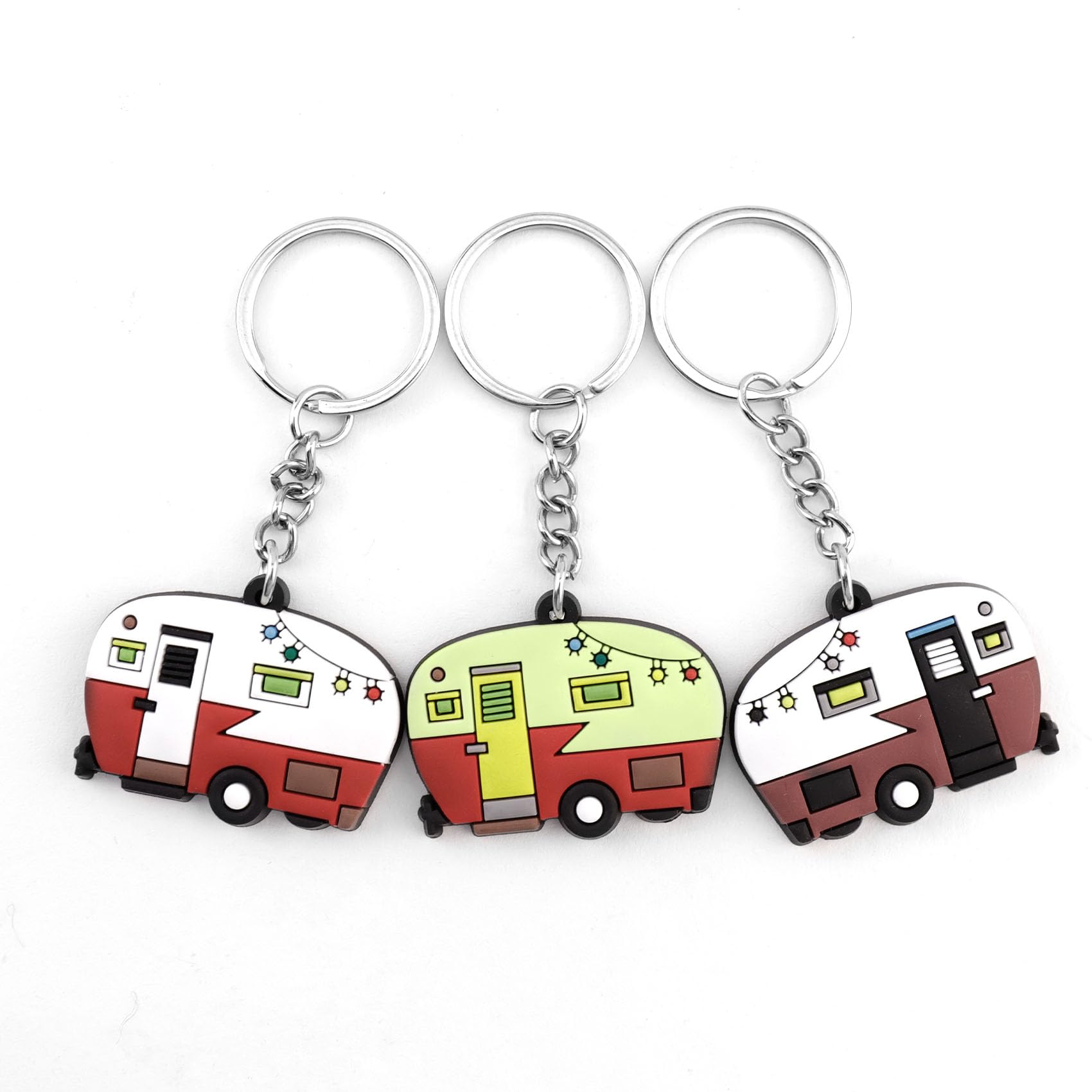 3Pcs Camper Keychain Back To School Gifts Happy Rv Keychain Keys To The Camper Keychain Camping Gifts For Men Travel Keychain