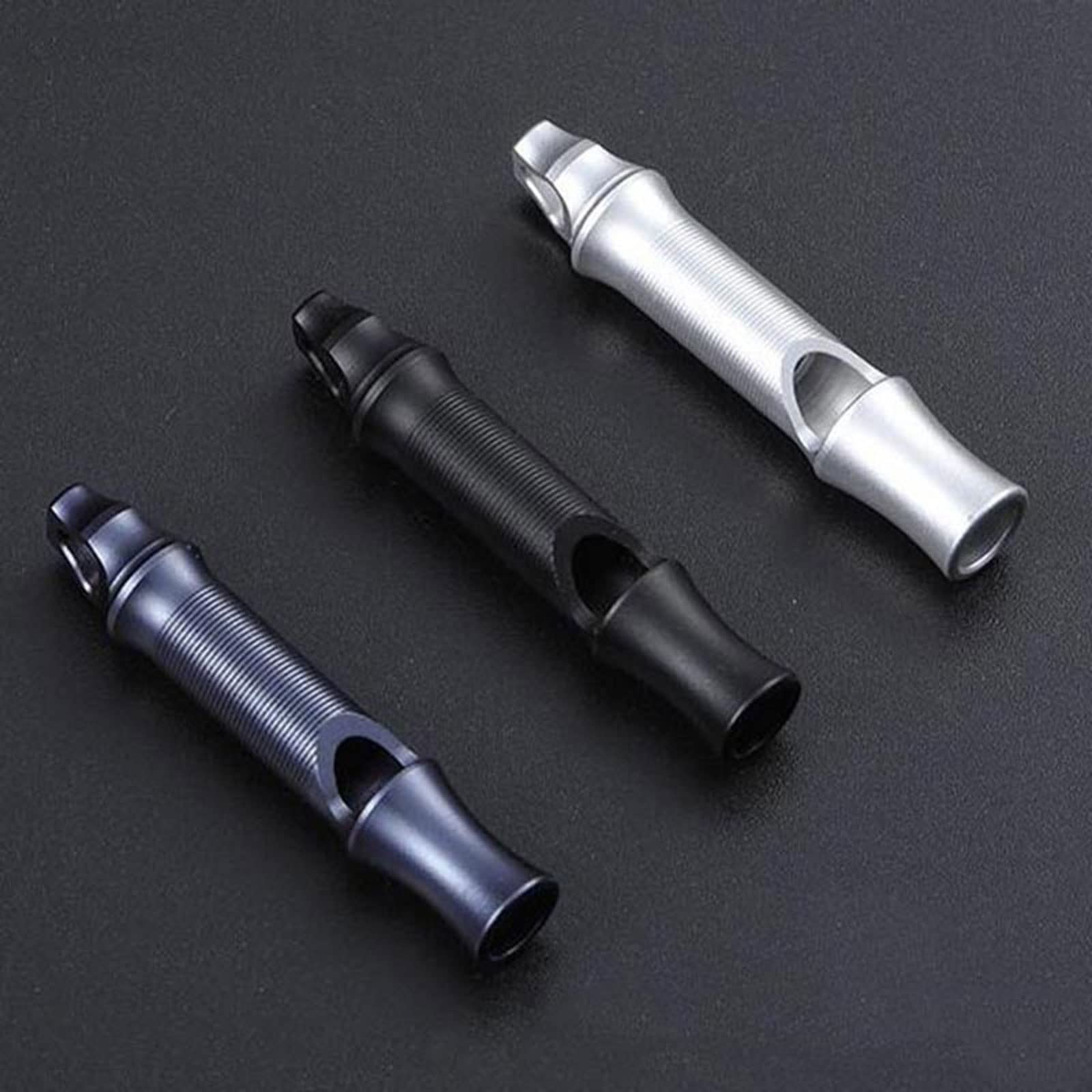 JINGYAN Sifflets Aluminum Alloy Whistle Metal Explosion Equipment Outdoor Exploration Sound Loud Emergency High Frequency