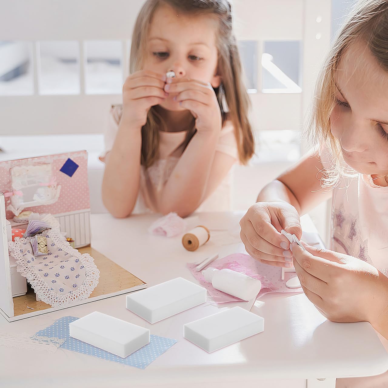 ULTECHNOVO Set di 10 pezzi di spugna fai da te in feltro ad alta densità, per infeltrimento ad ago, versatile spugna per principianti e professionisti, adatta ai bambini, durevole