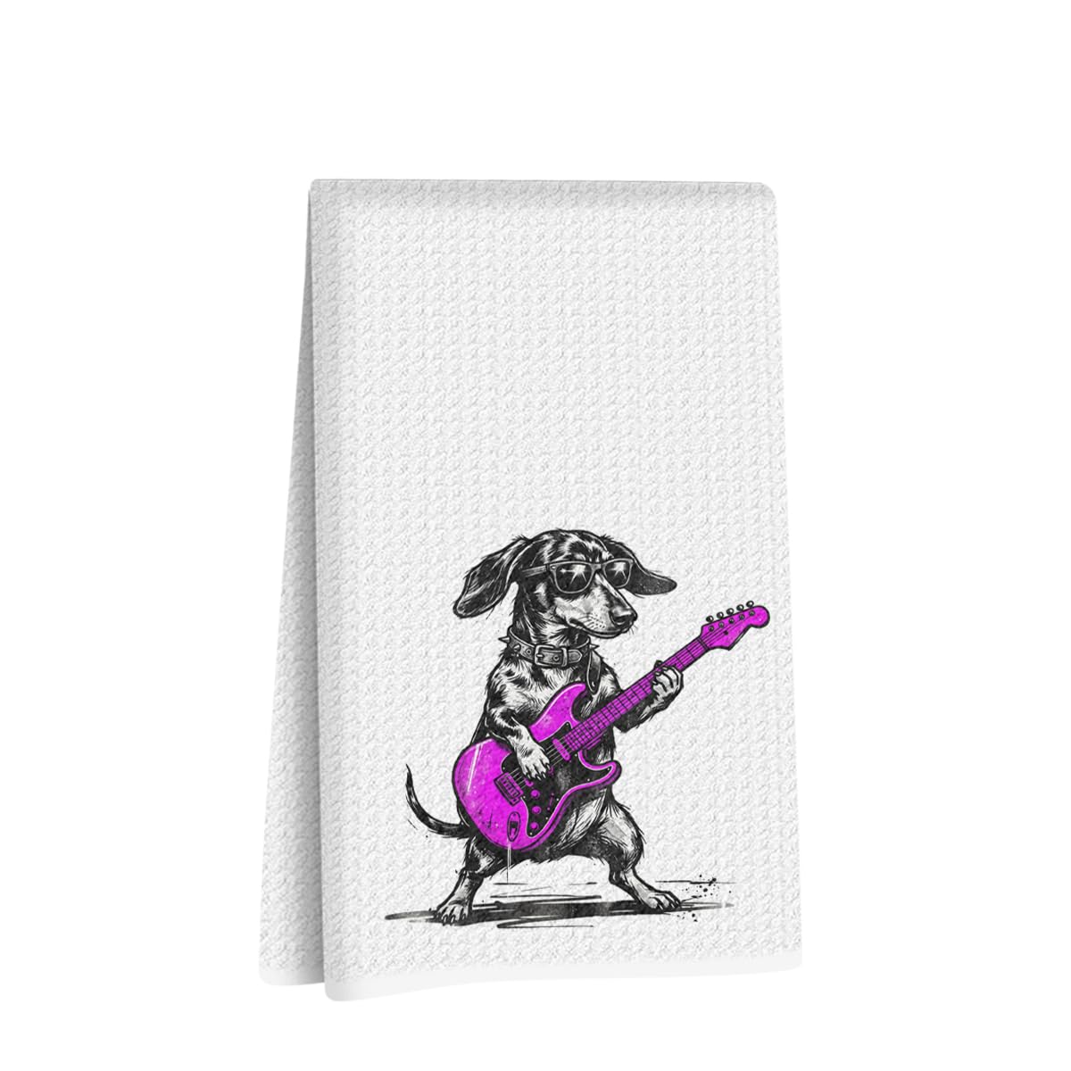 Funny Dachshund Kitchen Towels, Dachshund Gifts Reusable Dish Towels