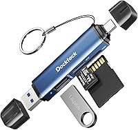 Vista 12 de Lector de Tarjetas SD, Dockteck Lector de Tarjetas USB 3.0 a Adaptador de Tarjeta Micro SD a Memoria Stick SD TF, Lector OTG de Ranura Dual