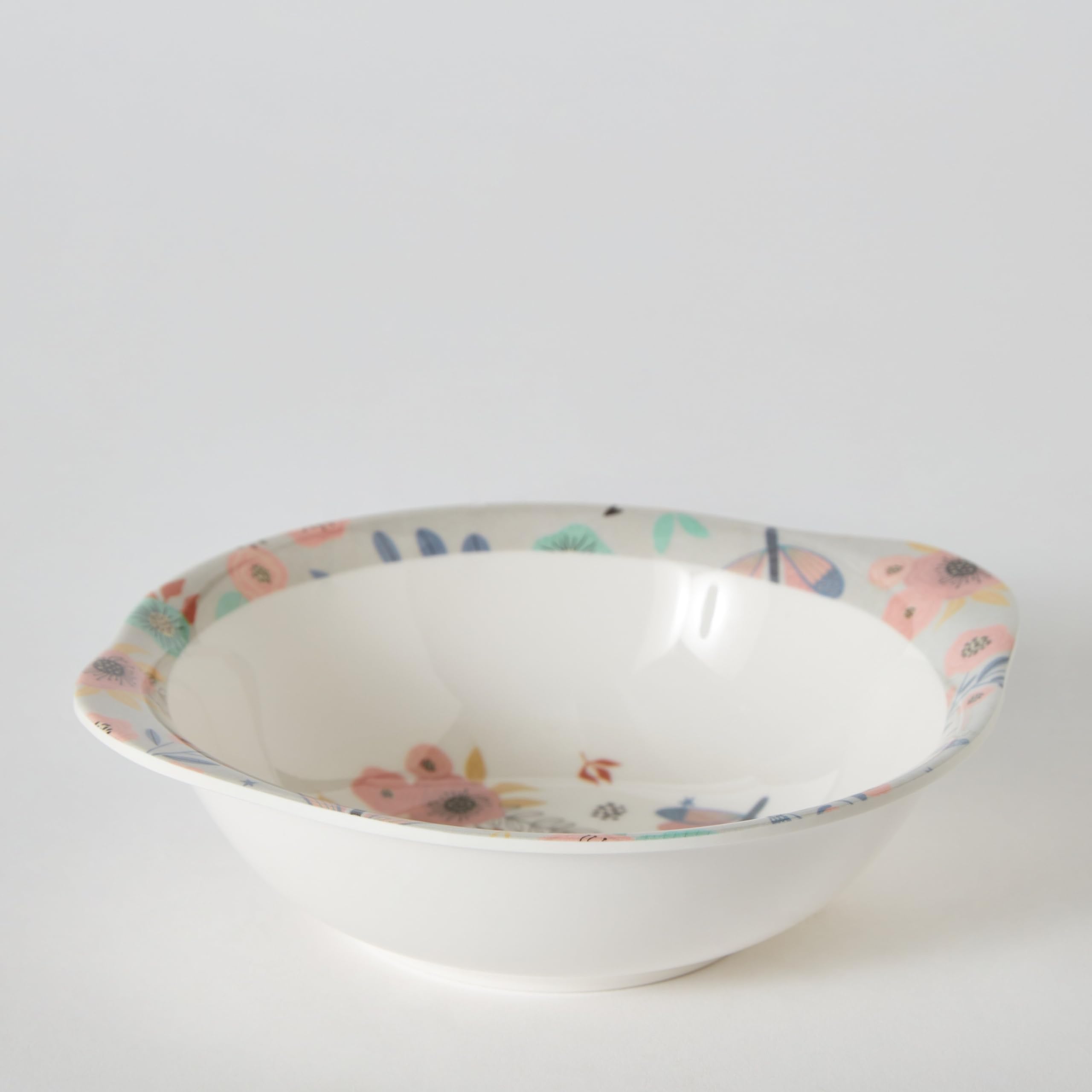 HomeBox Flutterby Trinity Melamine Bloom Soup Bowl - 340 ml