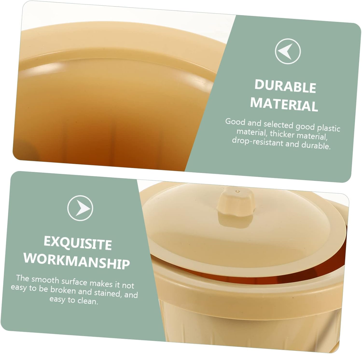 1pc Portable Urinal Pail Lid Urinal Container for Adults Elderly and Pregnant Women Lightweight Night Spittoon for Home and Travel Use