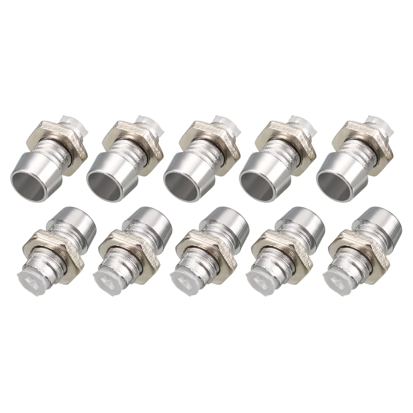 YOKIVE LEDライトホルダー 亜鉛合金 発光ランプ 電球ソケット 固定 LEDダイオード 家庭 オフィス用 (シルバートーン 3 mm) 20個入り