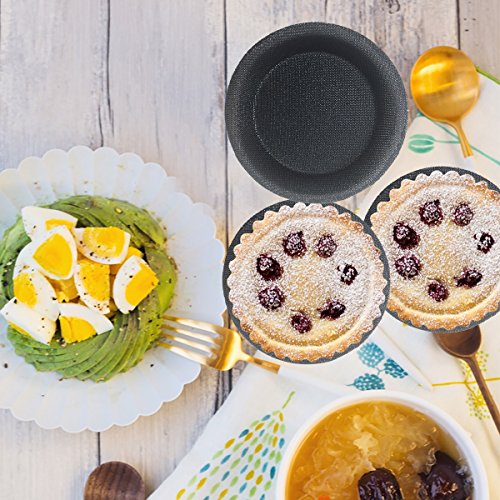 image for Bluedrop Silicone Hamburger Forms Mini Pizza Bread Molds Round Silicon