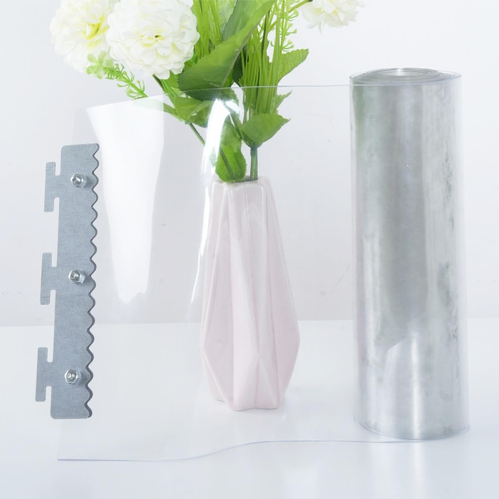 SHAARI Tende A Strisce Per Esterni, Strisce per Porte Di Magazzini, Tessuto Impermeabile In PVC Adatte per Supermercati Camere Animali Domestici(90x200cm/35.43x78.74in)