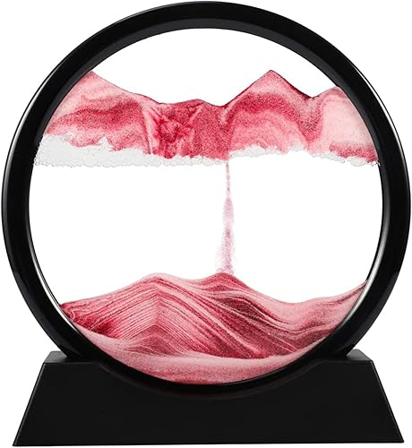 Arte de movimiento de arena 3D reloj de arena de mar profundo, arte de arena, arte de movimiento líquido, hora de movimiento, paisajes de arena