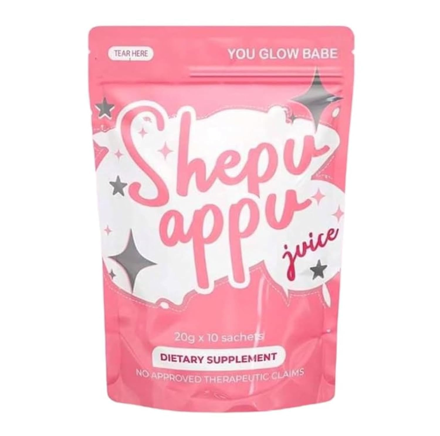 Shepo App Juice Dietary Supplement, 20g x 10 Sachets, Pink