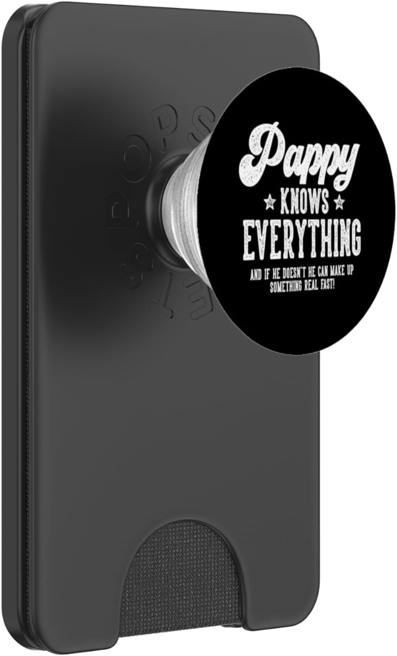 Funny Pappy Gag Gifts for Birthday Father's Day Pappy PopSockets PopWallet for MagSafe
