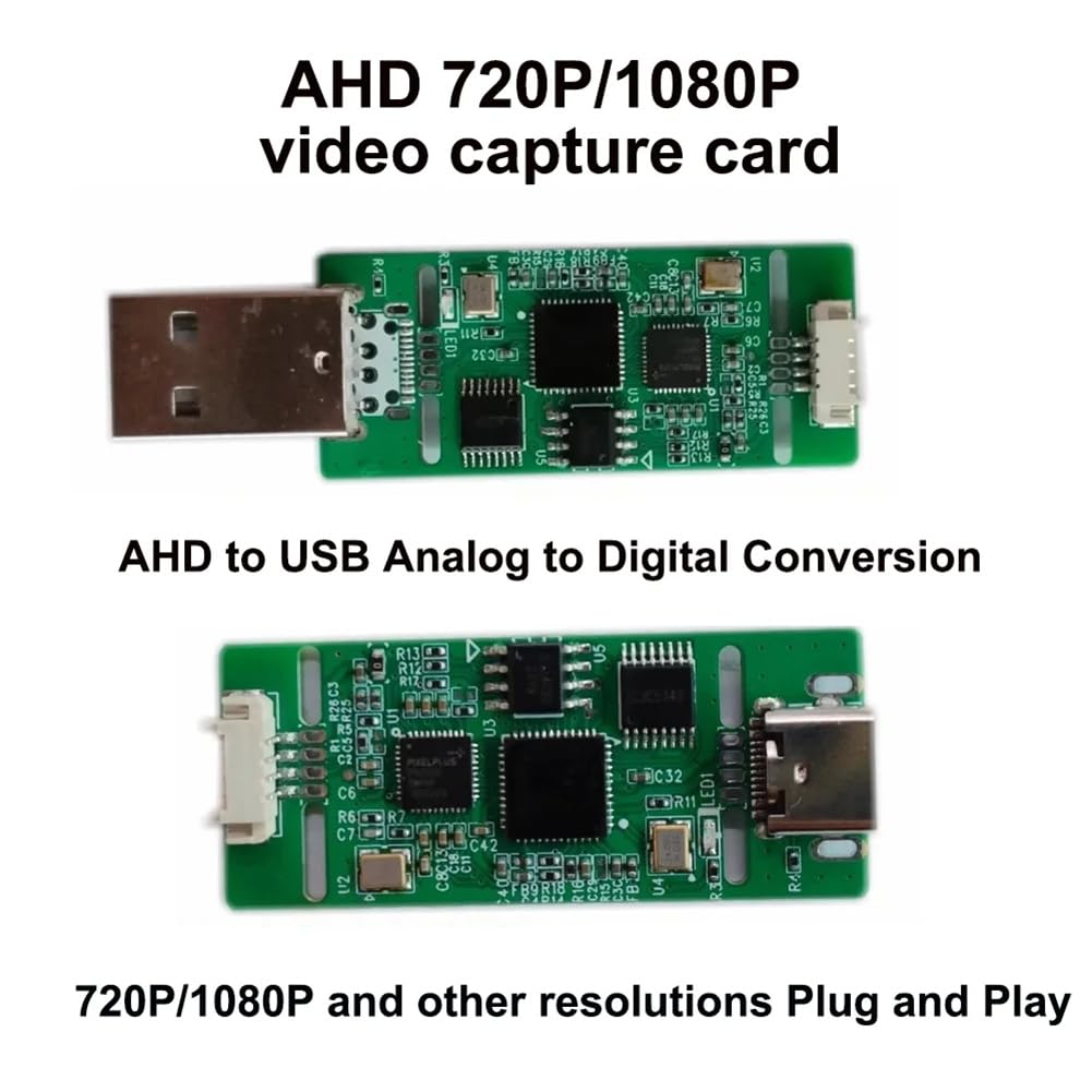 AHD À USB Acquérir Signal Analogique À Module Caméra USB Numérique d'AHD À Module Type-C unité UVC pour Android Installation Simple (A)