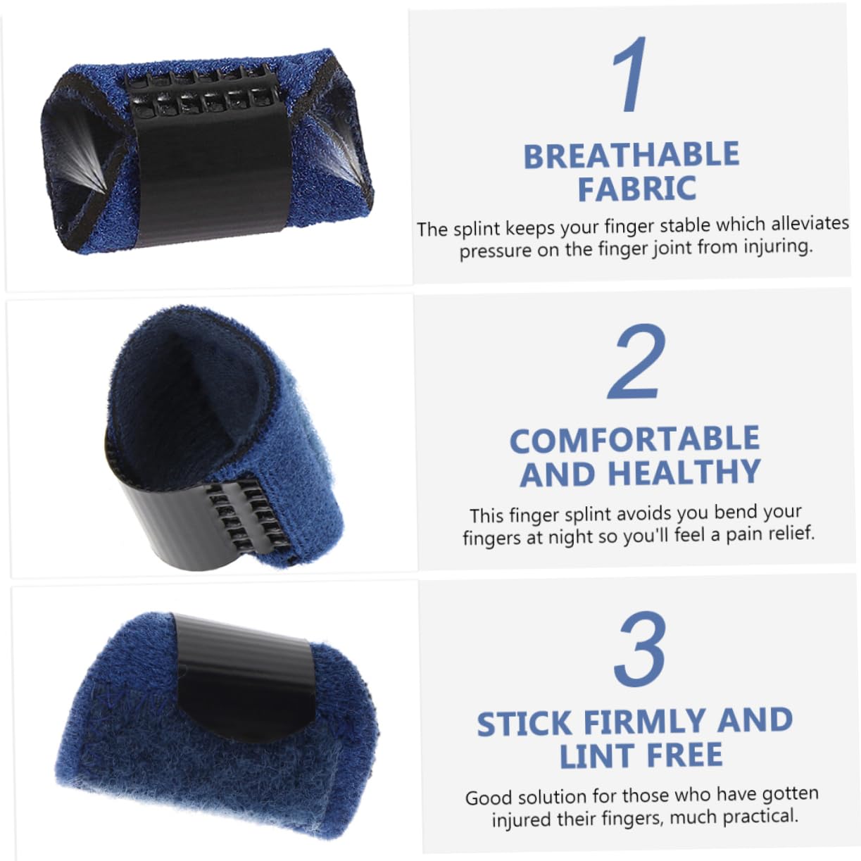 HAPINARY Skin-friendly Finger Splint Sturdy Breathable Support Belt Treatment for Sprains