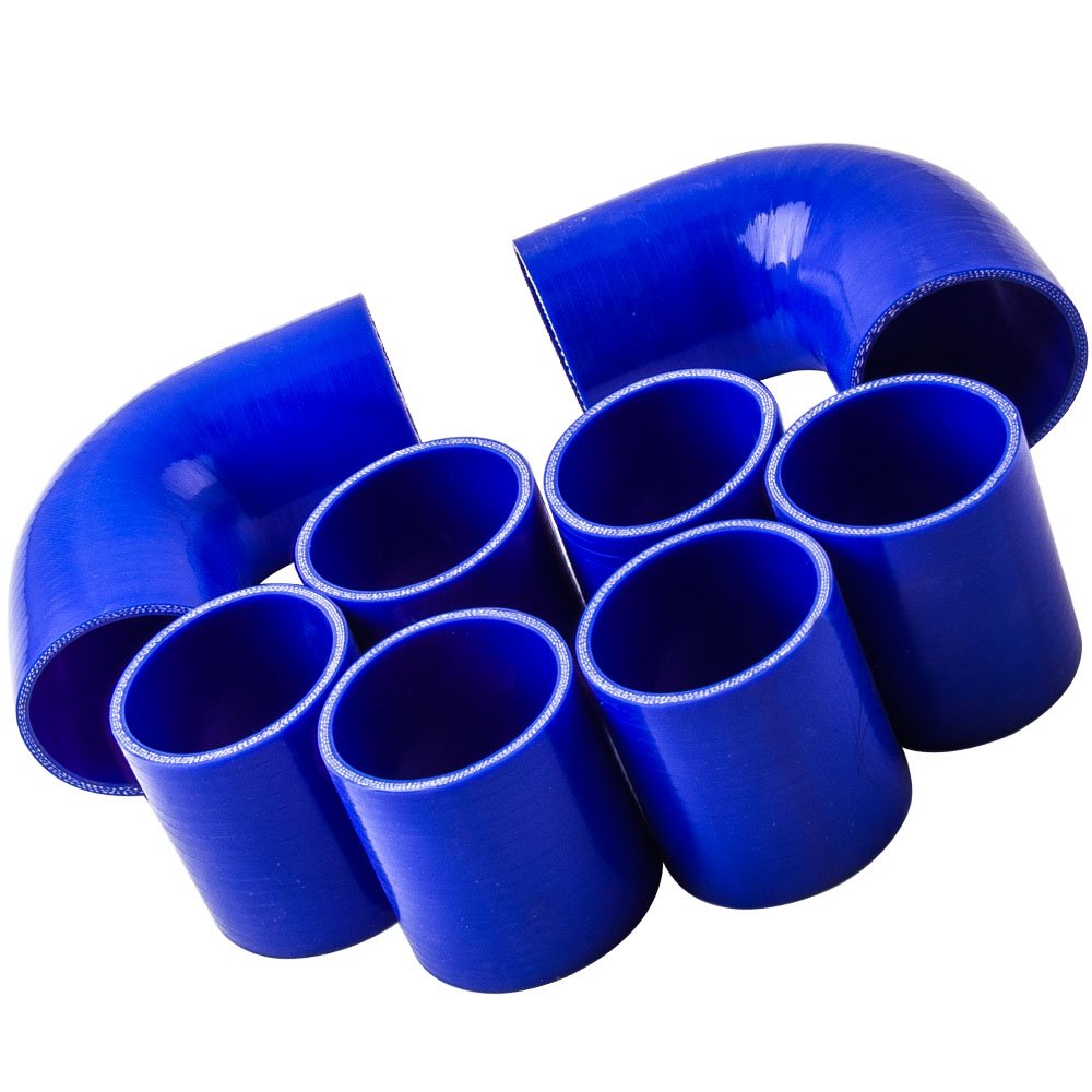 maXpeedingrods 2,5 pollici, 64 mm, in alluminio, universale, kit per tubazioni turbo