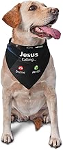 Jesus is Calling Christian Stylish Pet Bandana Cute Pattern Triangle Scarf for Dogs and Cats - Buy now