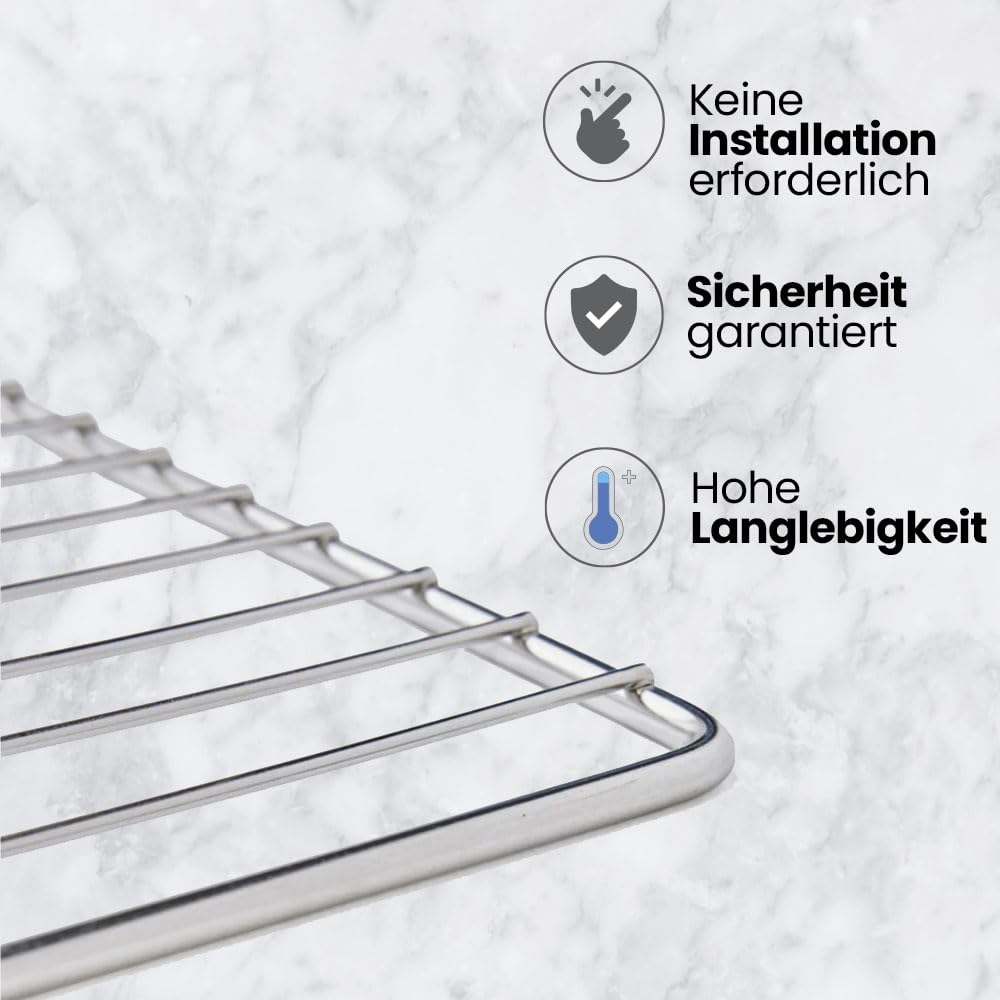 Anakel Home Backofenrost/Ofengitter Universal – 447 x 365 mm – Ersatzteil kompatibel mit allen Marken und Modellen – Backofen Gitter robust und langlebig – Originalcode C0081578