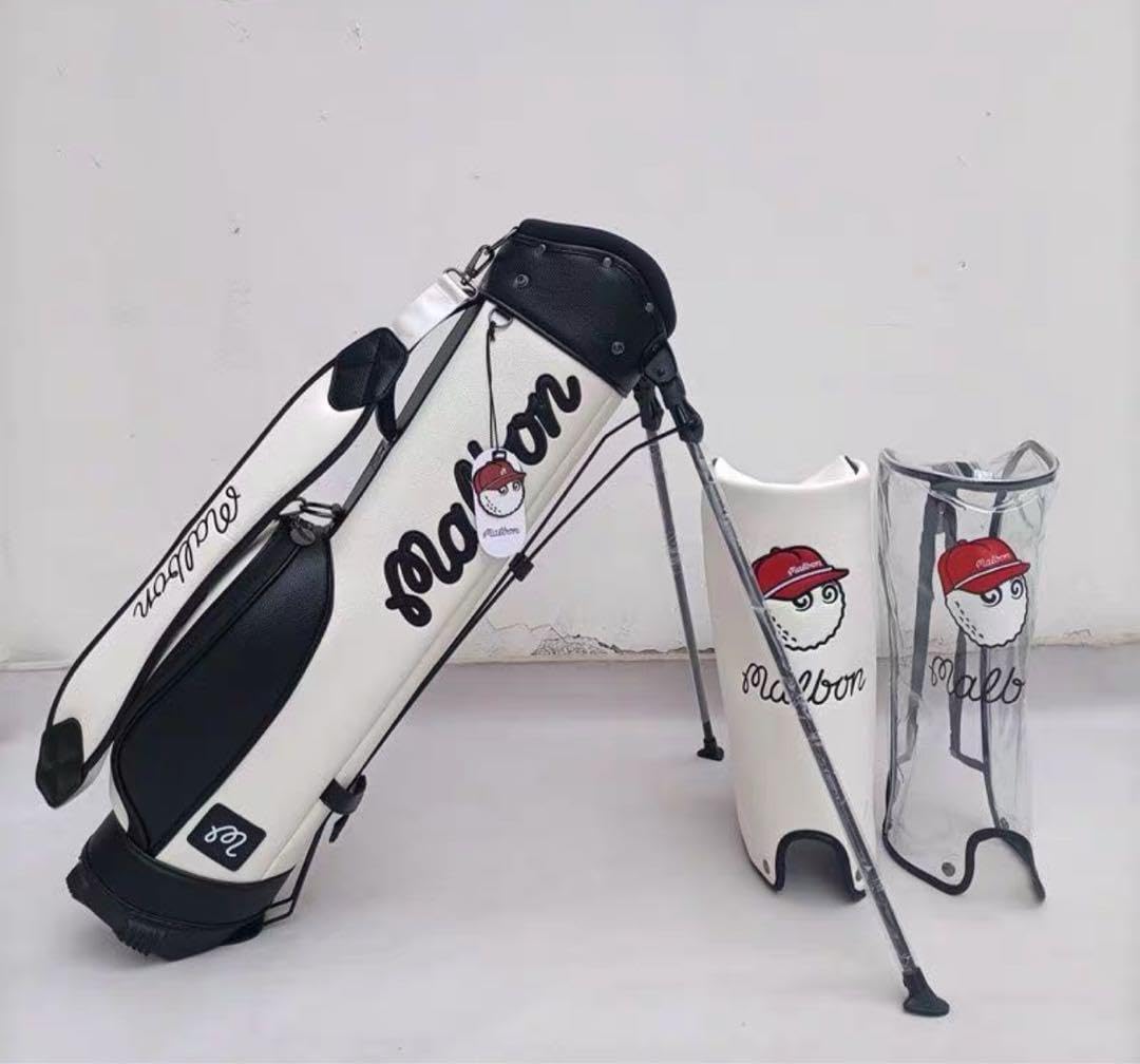 マルボンゴルフ キャディバッグ 男女兼用 スタンド型 ホワイト マル